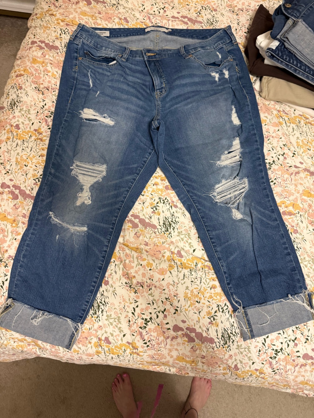 torrid Boyfriend Crop Denim Jeans